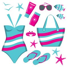 Fashionable set with a swimming suit N3