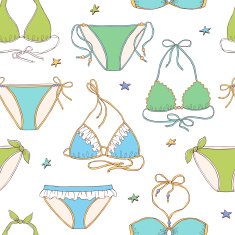 Bikini seamless pattern N4