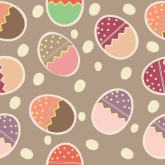 Vector Easter Seamless pattern with eggs background N3