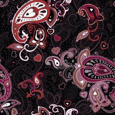 Elegant Hand drawn Paisley pattern N2