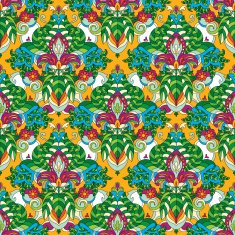 Seamless vector floral pattern N24