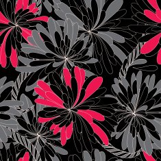seamless vector pattern from abstract flowers N3