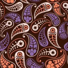 Seamless paisley texture for your design N3