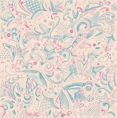 doodle-style floral pattern N2