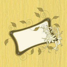 Ornate floral banner N2