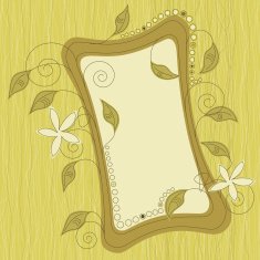 Ornate floral banner N3