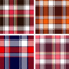 Textured tartan plaid