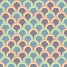 Abstract background with half circles Seamless vector pattern N2