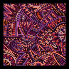 Abstract vector tribal ethnic pattern N19
