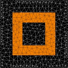Abstract Design Orange Square Vector