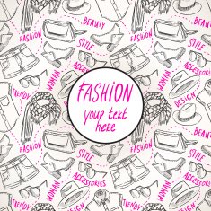 background with women's clothing N3