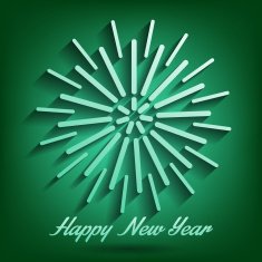 Abstract fireworks green Starry