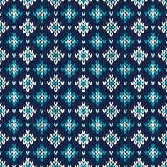Seamless Knitted Pattern Festive and Fashionable Sweater Design N6