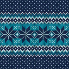 Seamless Knitted Pattern Festive and Fashionable Sweater Design N7