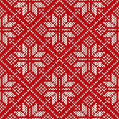 Christmas seamless sweater design on the wool knitted texture