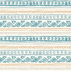 Abstract seamless ethnic pattern hand-painted N12