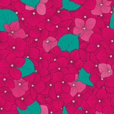 Beautiful seamless background with flower hydrangea N2