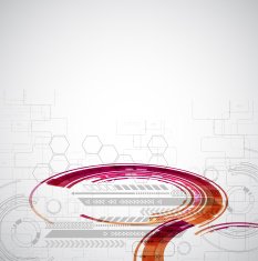 Abstract technology background with color lights