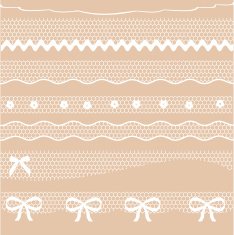 Decorative lace dividers vector illustration N3