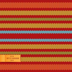 Seamless pattern with knitted background Vector 10 EPS