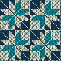 Vintage style knitting seamless pattern N2