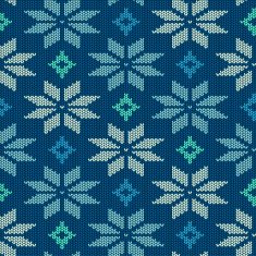 Seamless knitted pattern with snowflakes N3