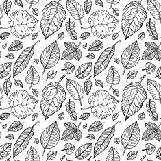 Leaves Seamless vector background N21