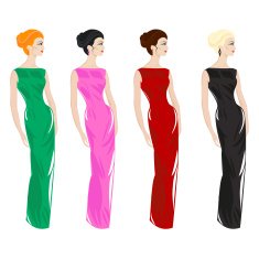 Women in evening dresses - Illustration N3