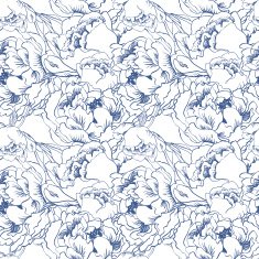 Elegant flower seamless background Blue set