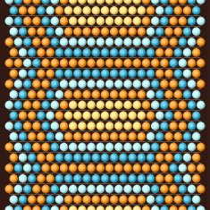 Ethnic african beads abstract color seamless pattern N7