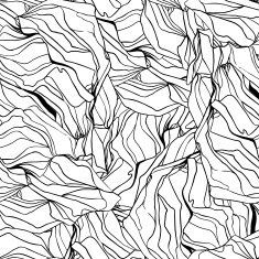 Abstract vector graphic seamless pattern from waves and lines