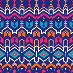 Seamless Tribal Stripes Pattern