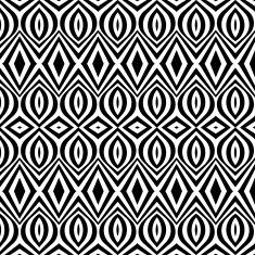 seamless black and white pattern in ethnic style N2
