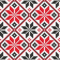 Ukrainian ornament knitting seamless texture N3