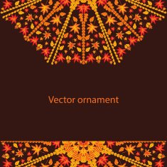 autumn circular ornament