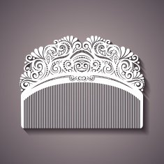 Vector Ornate Comb