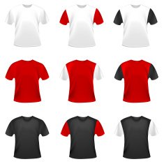 Collection of vector t-shirts