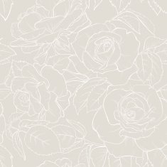 Rose vector seamless pattern N5