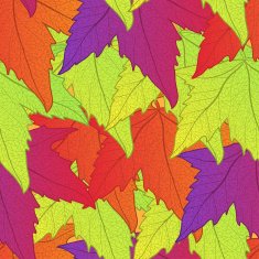 Autumn leaves seamless pattern N23