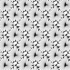 abstract black and white floral pattern background N6