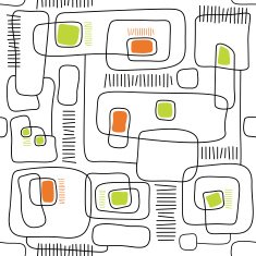 Modern Style Seamless Pattern (vector)