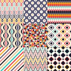 seamless colorful geometric pattern N6