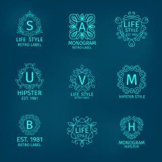 Monogram Hipster Set