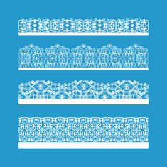 Seamless Vector Decorative Vintage Borders