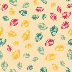 Abstract pattern with leaves on light background N2