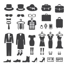 Clothing Store shopping Icon vector
