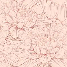 Beautiful seamless background with pink flowers N3
