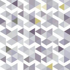 seamless pattern of gray triangles with a lilac shade
