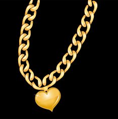 Gold Chain Heart