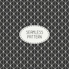 Vector seamless retro vintage geometric hipster line pattern N11
